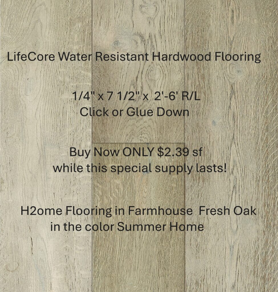 Waterproof Hardwood Flooring in the LifeCore on sale at the lowest price