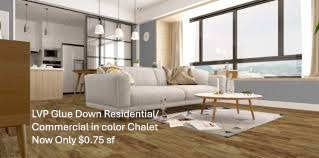 LVP Glue Down Flooring for residential or commercial use