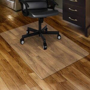 amazoncom kuyal clear chair mat for hardwood floor 30 x 48 inches transparent floor mats woodtile protection mat for off