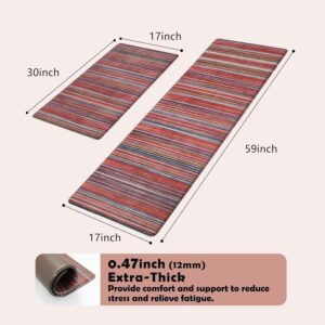 collive anti fatigue kitchen mats 2pcsnon skid cushioned kitchen rugs and mats waterproof kitchen mats for floor comfort 3