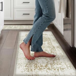 collive anti fatigue kitchen mats 2pcsnon skid cushioned kitchen rugs and mats waterproof kitchen mats for floor comfort