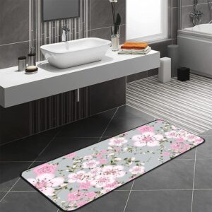 tsytma pink cute ghost kitchen rug non slip pink halloween kitchen floor mat bathroom rug area mat carpet for home decor 1