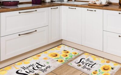 WERNNSAI Sunflower Kitchen Rugs Review