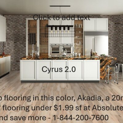 akadia vinyl flooring kitchen scene Cyrus 2.0