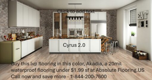akadia vinyl flooring kitchen scene Cyrus 2.0