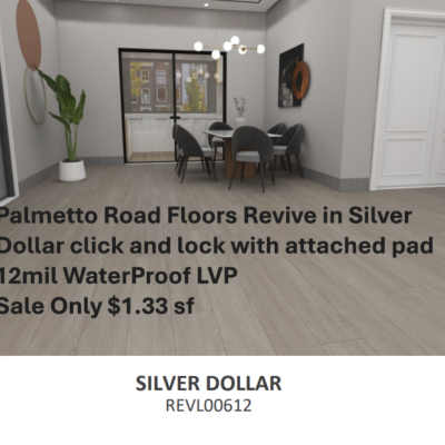 REVIVE IN SILVER DOLLAR COLOR 12MIL CLICK W.PAD ROOM SCENE w. text