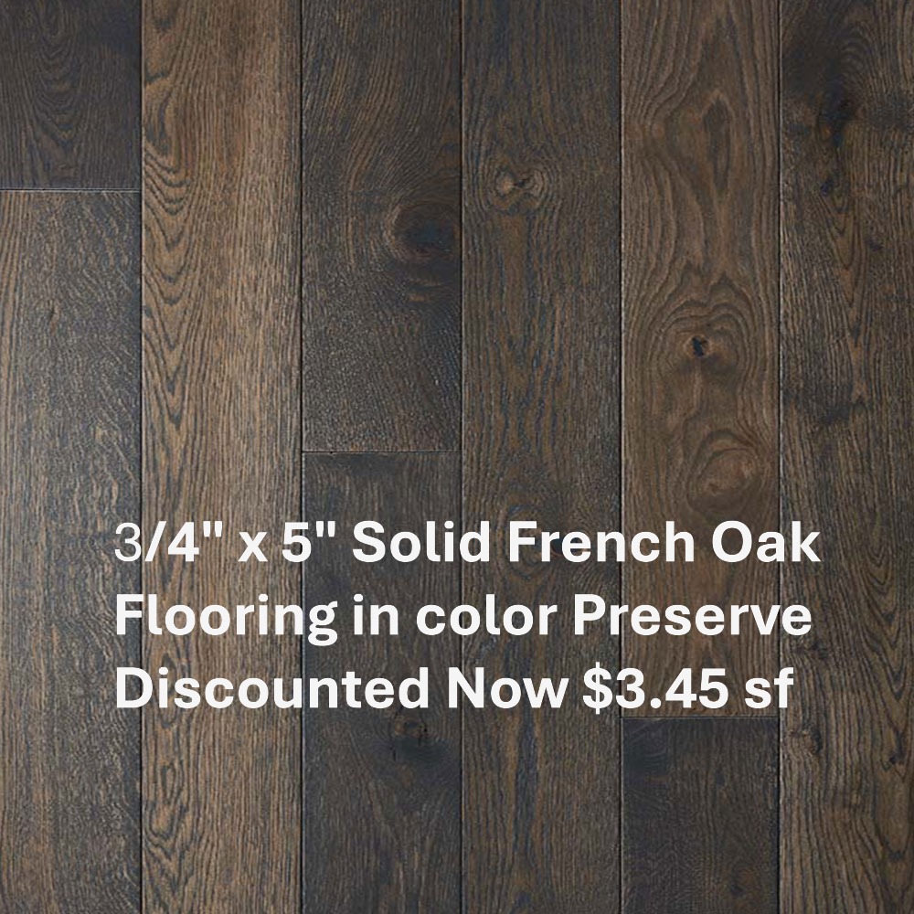 Solid Hardwood Floors on sale while it lasts! 3/4" x 5" French Oak colors Shadow and Preserve $3.45 sf Solid Hardwood Floors on sale while it lasts! 3/4" x 5" French Oak colors Shadow and Preserve $3.45 sf - Image 2