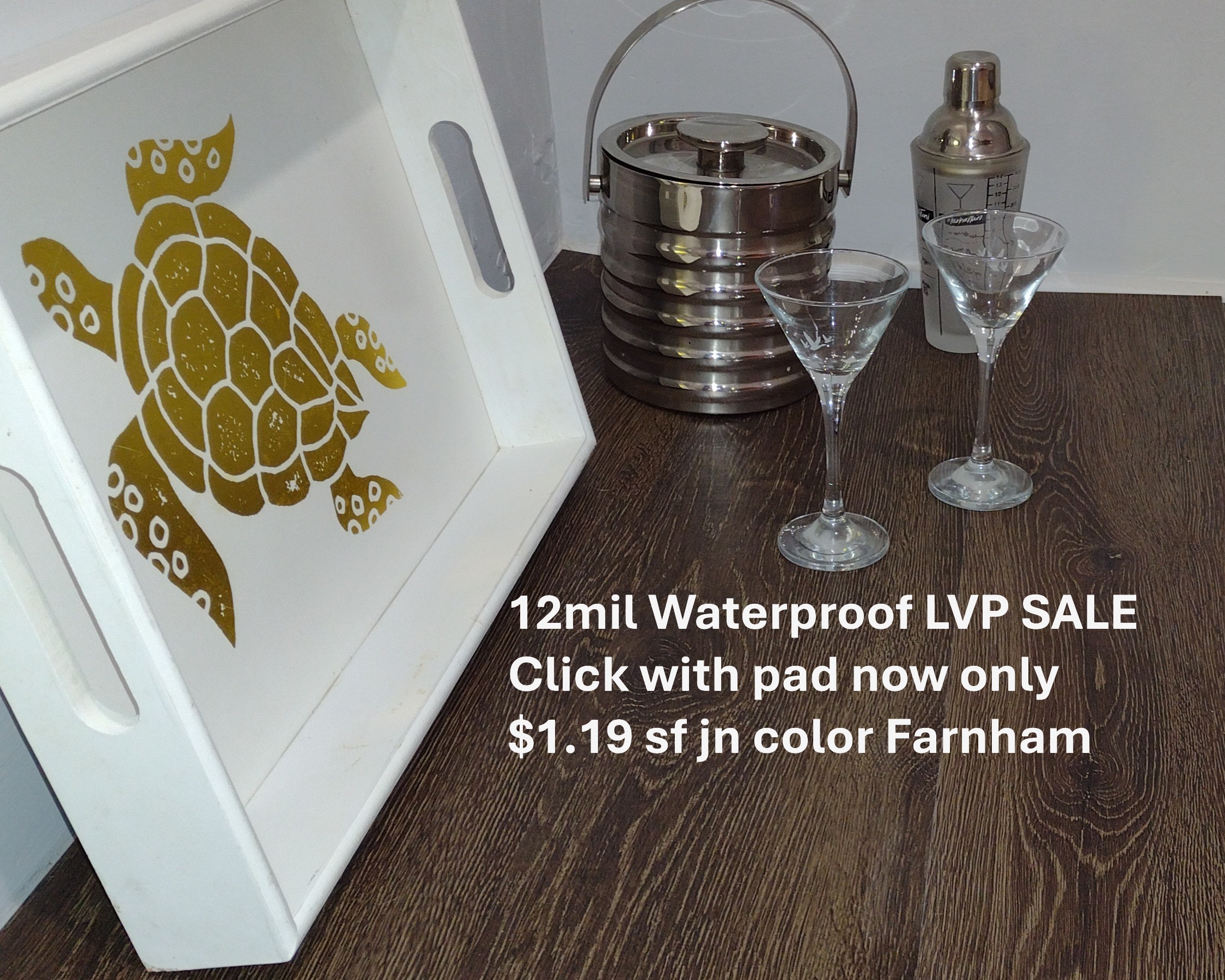 12mil waterproof lvp click in color Farnham